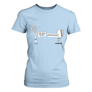 Funny Pickleball Tennis Racket T Shirt For Women I Am Your Pickle Father TS12 Light Blue Print Your Wear