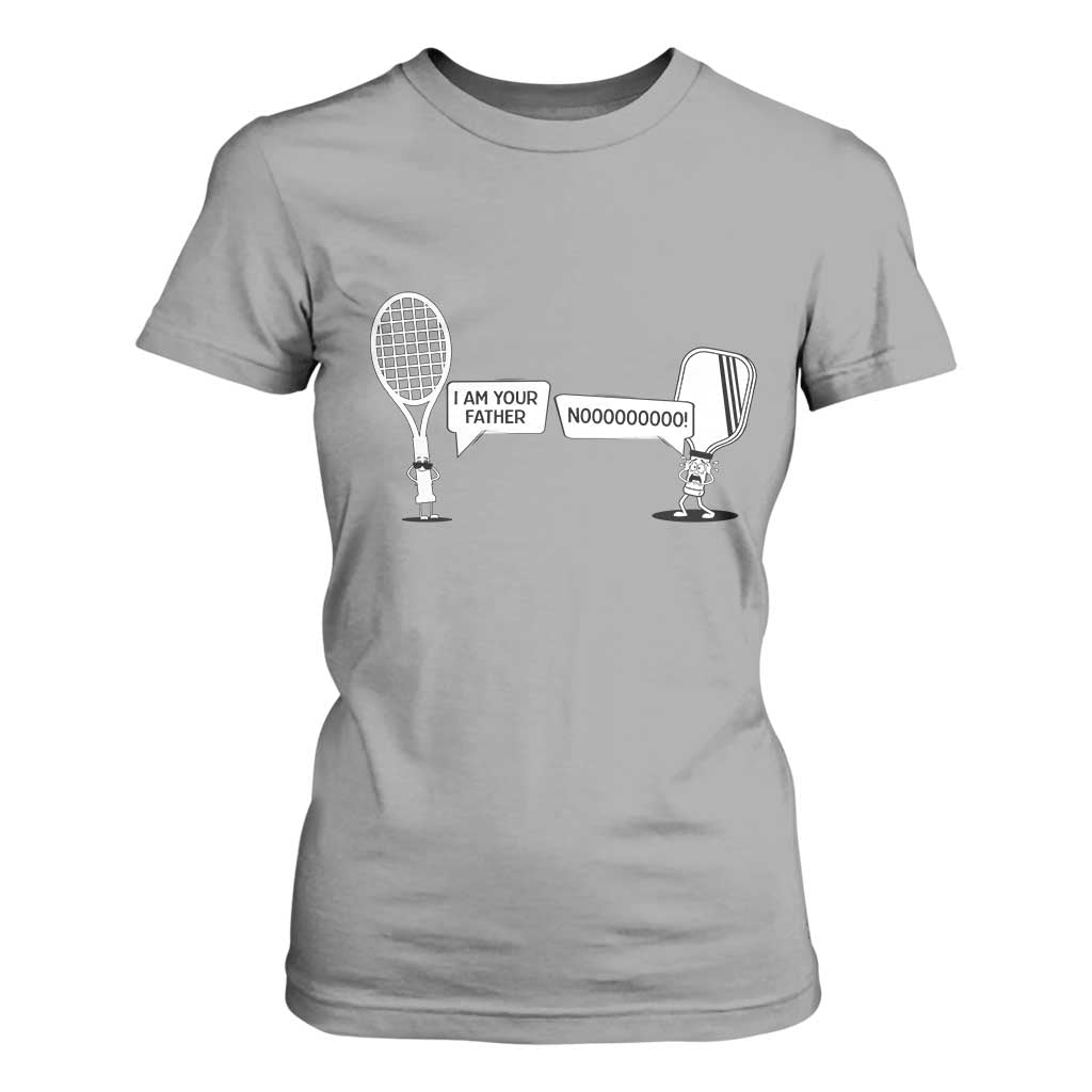 Funny Pickleball Tennis Racket T Shirt For Women I Am Your Pickle Father TS12 Sport Gray Print Your Wear