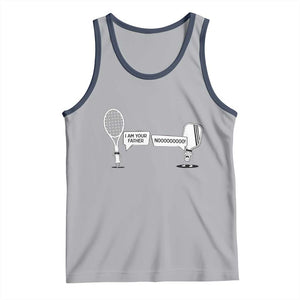 Funny Pickleball Tennis Racket Tank Top I Am Your Pickle Father TS12 Athletic Heather Navy Print Your Wear