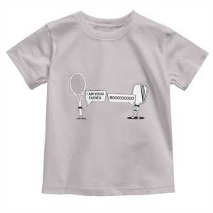 Funny Pickleball Tennis Racket Toddler T Shirt I Am Your Pickle Father TS12 Ice Gray Print Your Wear