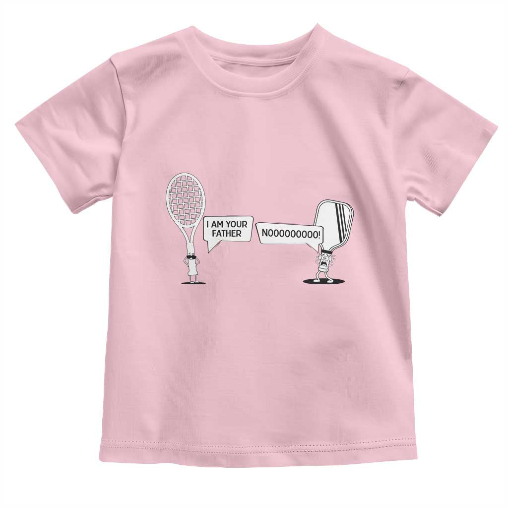 Funny Pickleball Tennis Racket Toddler T Shirt I Am Your Pickle Father TS12 Light Pink Print Your Wear