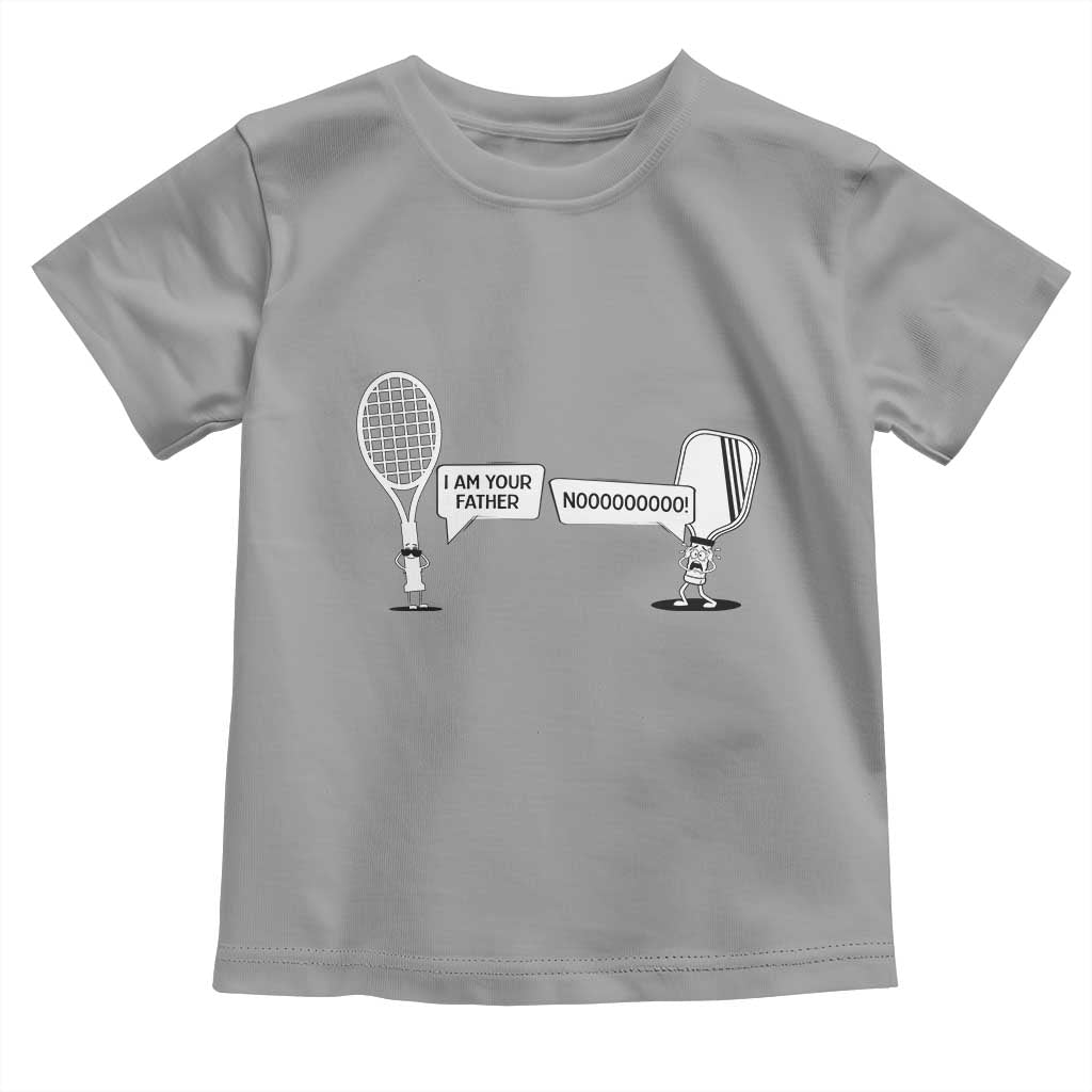 Funny Pickleball Tennis Racket Toddler T Shirt I Am Your Pickle Father TS12 Sport Gray Print Your Wear