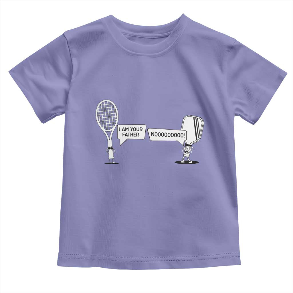 Funny Pickleball Tennis Racket Toddler T Shirt I Am Your Pickle Father TS12 Violet Print Your Wear