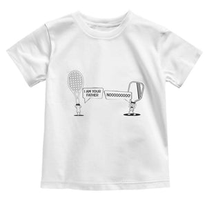 Funny Pickleball Tennis Racket Toddler T Shirt I Am Your Pickle Father TS12 White Print Your Wear