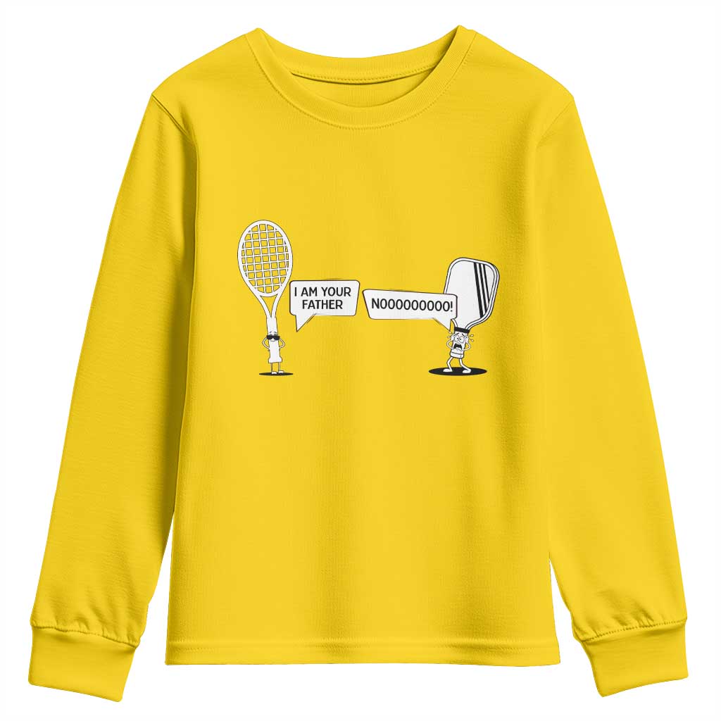Funny Pickleball Tennis Racket Youth Sweatshirt I Am Your Pickle Father TS12 Daisy Print Your Wear