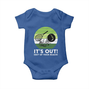It Is Out Of Your Reach Baby Onesie Funny Tennis Game Gift TS12 Royal Blue Print Your Wear