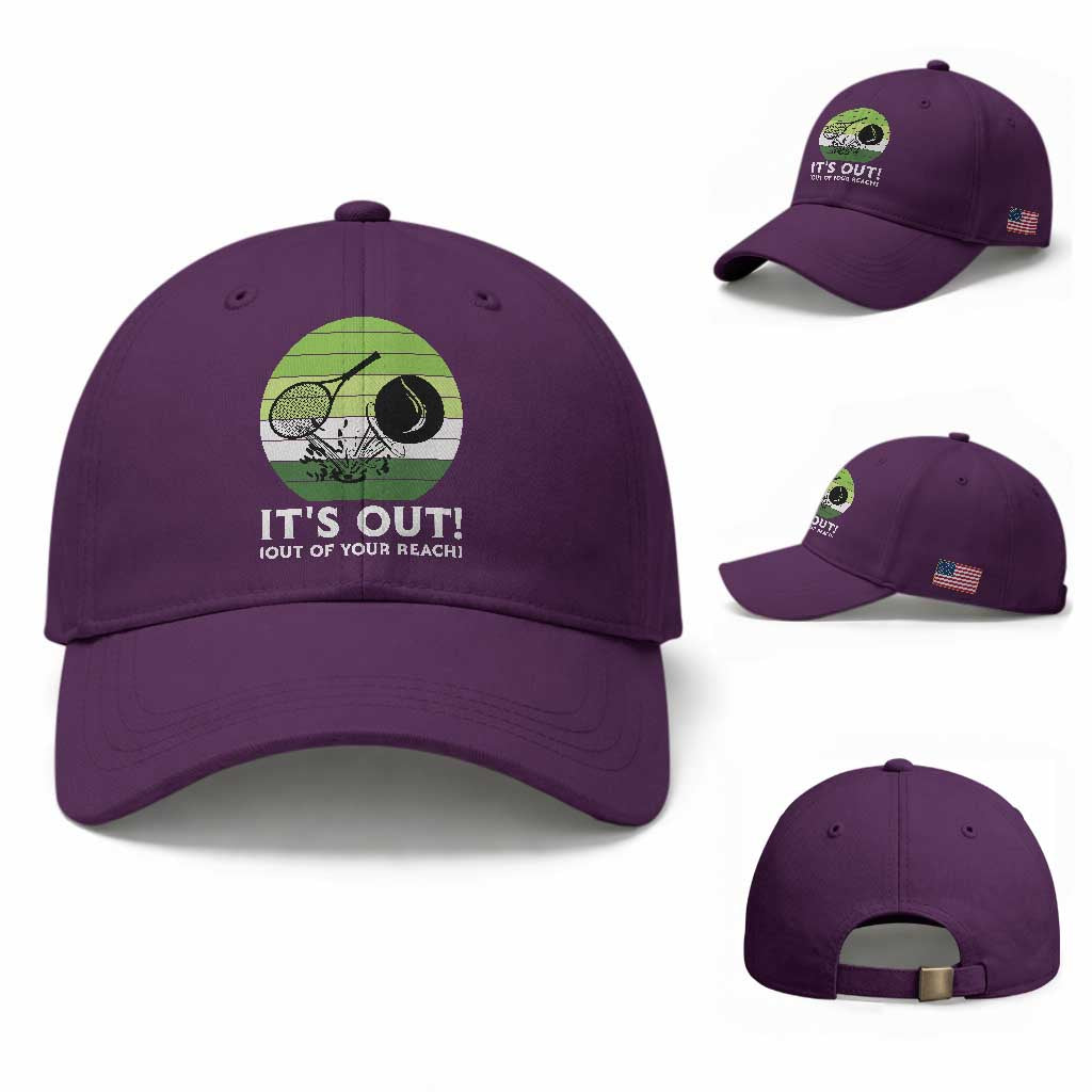 It Is Out Of Your Reach Baseball Cap Funny Tennis Game Gift TS12 Baseball Cap Universal Fit Purple Print Your Wear