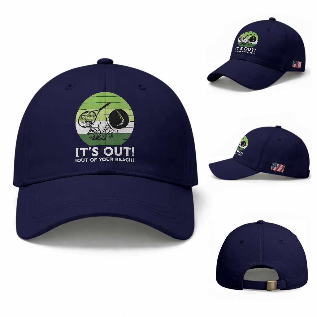It Is Out Of Your Reach Baseball Cap Funny Tennis Game Gift TS12 Baseball Cap Universal Fit Dark Blue Print Your Wear