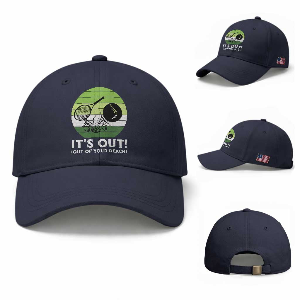 It Is Out Of Your Reach Baseball Cap Funny Tennis Game Gift TS12 Baseball Cap Universal Fit Navy Print Your Wear