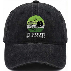 It Is Out Of Your Reach Washed Cotton Baseball Cap Funny Tennis Game Gift TS12 Print Your Wear