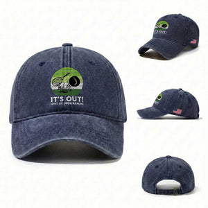 It Is Out Of Your Reach Washed Cotton Baseball Cap Funny Tennis Game Gift TS12 Washed Cap Universal Fit Navy Print Your Wear