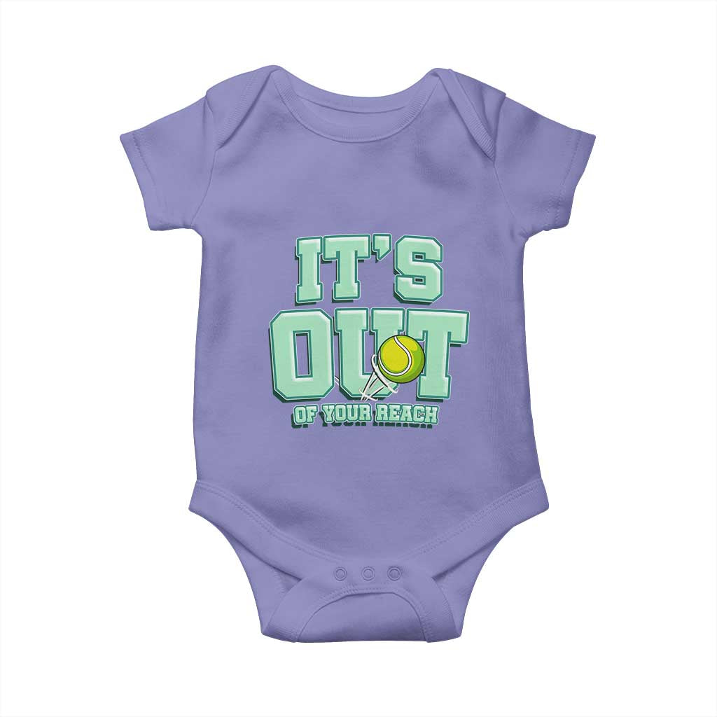 Funny Tennis Player Gift Baby Onesie It Is Out Of Your Reach TS12 Violet Print Your Wear