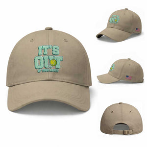 Funny Tennis Player Gift Baseball Cap It Is Out Of Your Reach TS12 Baseball Cap Universal Fit Khaki Print Your Wear