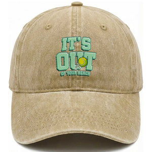 Funny Tennis Player Gift Washed Cotton Baseball Cap It Is Out Of Your Reach TS12 Print Your Wear