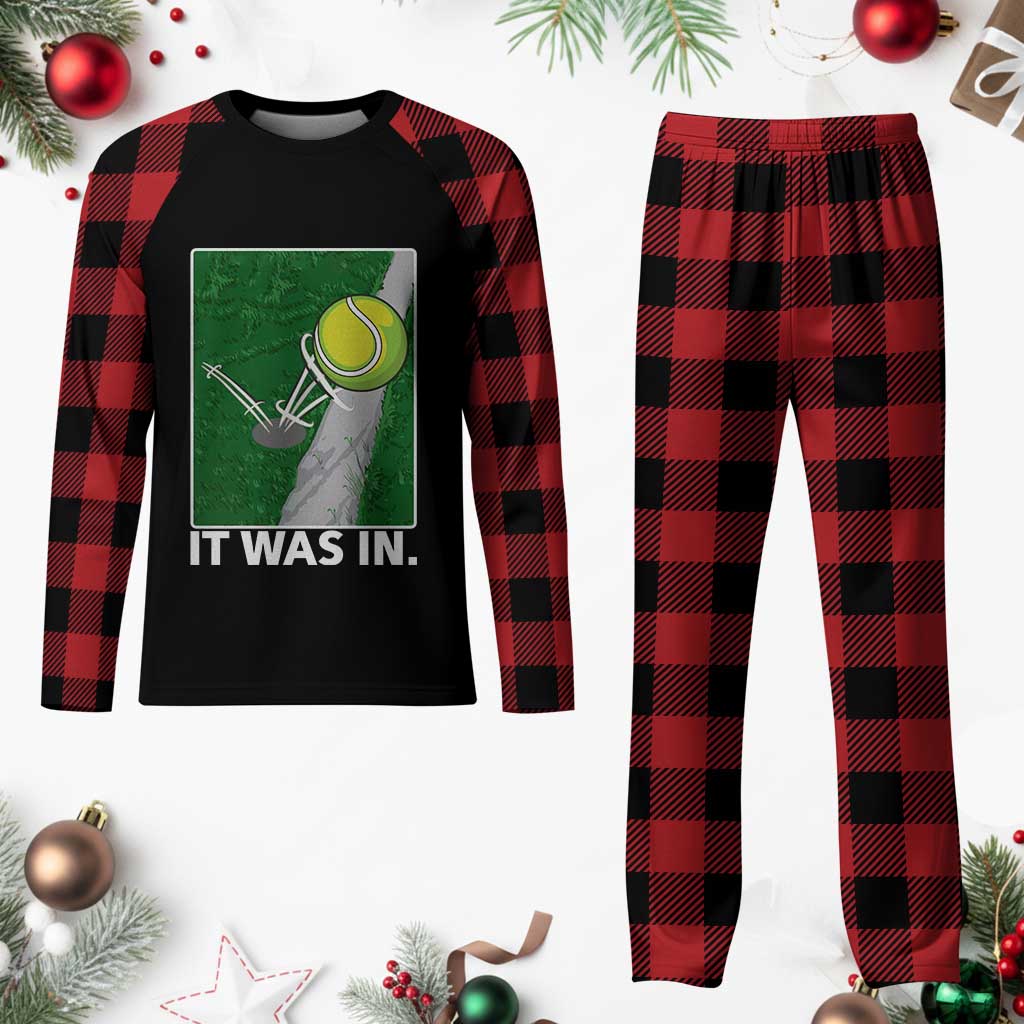 Funny Tennis Quote Plaid Pajama Set It Was In TS12 Buffalo Plaid Print Your Wear