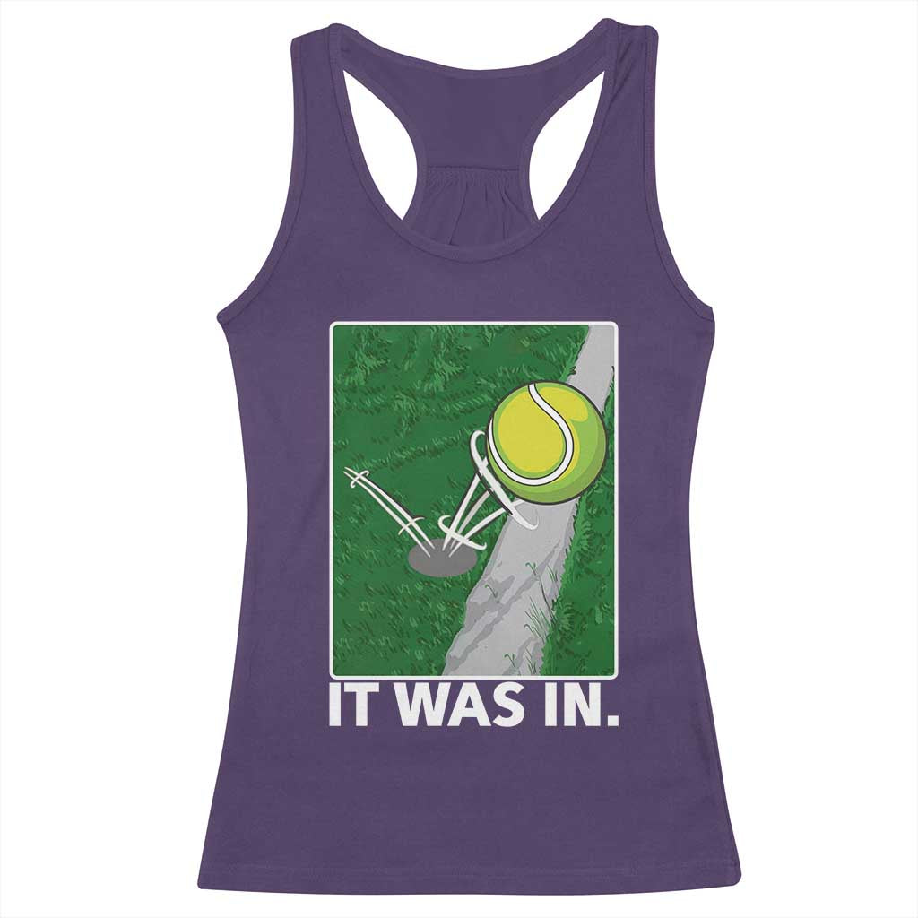 Funny Tennis Quote Racerback Tank Top It Was In TS12 Purple Print Your Wear
