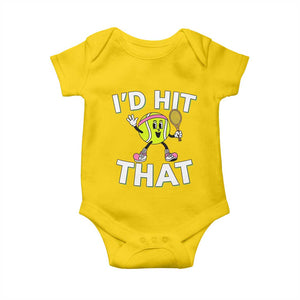 Funny Tennis Quote Baby Onesie Id Hit That TS12 Daisy Print Your Wear