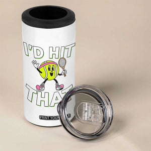 Funny Tennis Quote 4 in 1 Can Cooler Tumbler Id Hit That TS12 Print Your Wear