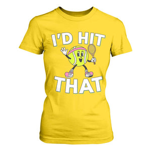 Funny Tennis Quote T Shirt For Women Id Hit That TS12 Daisy Print Your Wear