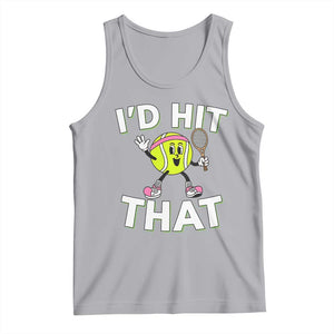 Funny Tennis Quote Tank Top Id Hit That TS12 Athletic Heather Print Your Wear