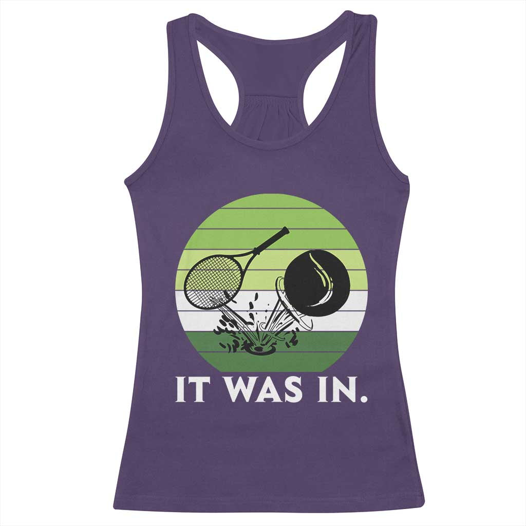 Funny Tennis Game Gift Racerback Tank Top It Was In TS12 Purple Print Your Wear