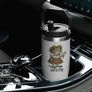Funny Cinco De Mayo Frog Flip Straw Tumbler I Have To Drink Margs TS12 Print Your Wear