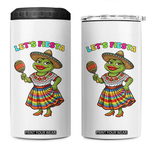Funny Cinco De Mayo Sexy Frog 4 in 1 Can Cooler Tumbler Lets Fiesta TS12 One Size: 16 oz White Print Your Wear