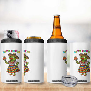 Funny Cinco De Mayo Sexy Frog 4 in 1 Can Cooler Tumbler Lets Fiesta TS12 Print Your Wear