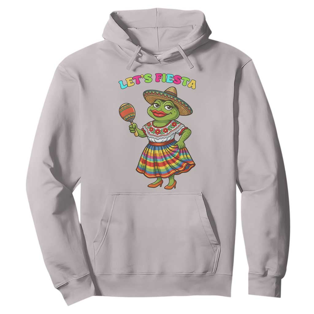 Funny Cinco De Mayo Sexy Frog Hoodie Lets Fiesta TS12 Ice Gray Print Your Wear