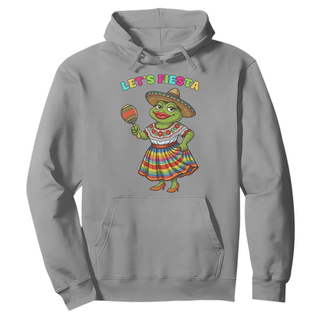 Funny Cinco De Mayo Sexy Frog Hoodie Lets Fiesta TS12 Sport Gray Print Your Wear
