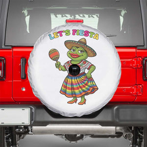 Funny Cinco De Mayo Sexy Frog Spare Tire Cover Lets Fiesta TS12 White Print Your Wear