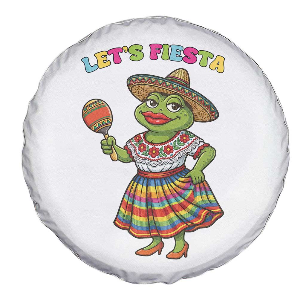 Funny Cinco De Mayo Sexy Frog Spare Tire Cover Lets Fiesta TS12 Print Your Wear
