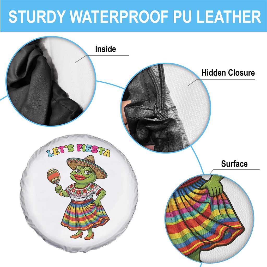 Funny Cinco De Mayo Sexy Frog Spare Tire Cover Lets Fiesta TS12 Print Your Wear
