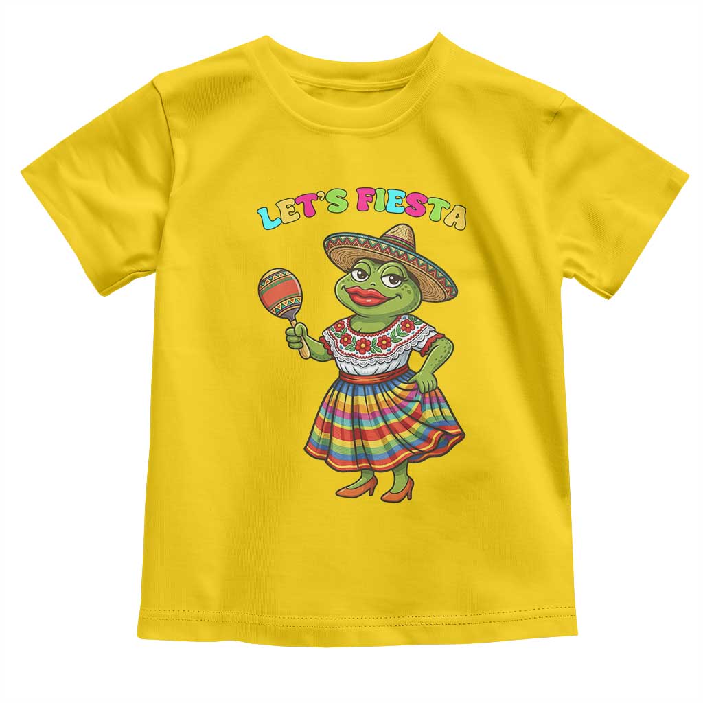 Funny Cinco De Mayo Sexy Frog Toddler T Shirt Lets Fiesta TS12 Daisy Print Your Wear
