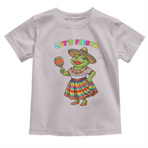 Funny Cinco De Mayo Sexy Frog Toddler T Shirt Lets Fiesta TS12 Ice Gray Print Your Wear