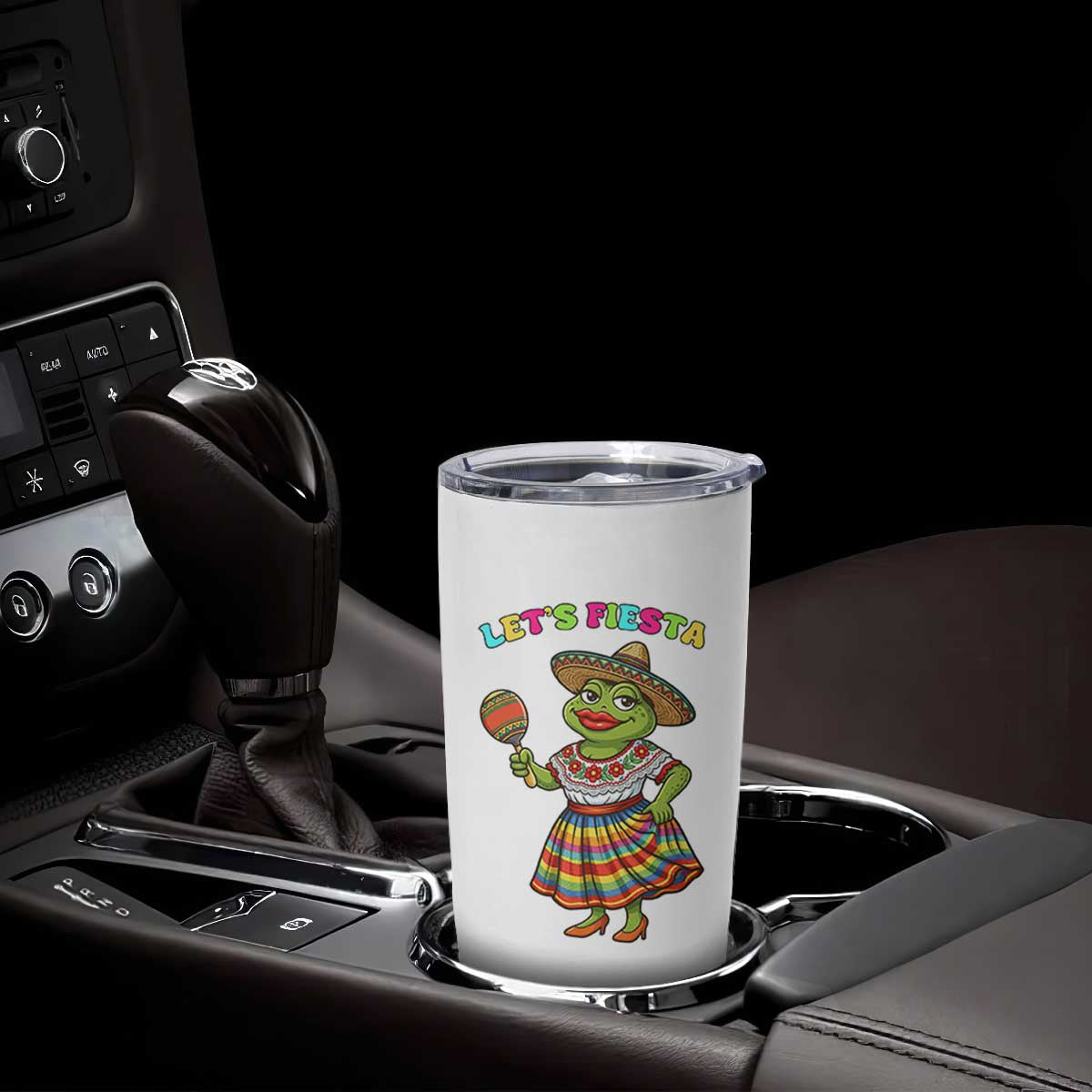 Funny Cinco De Mayo Sexy Frog Tumbler Cup Lets Fiesta TS12 Print Your Wear