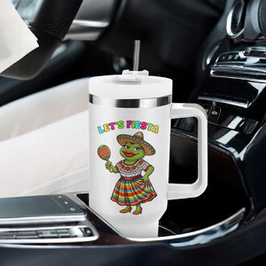 Funny Cinco De Mayo Sexy Frog Tumbler With Handle Lets Fiesta TS12 Print Your Wear