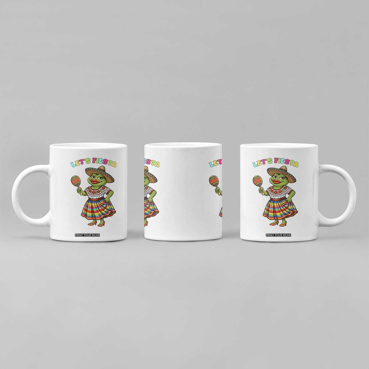 Funny Cinco De Mayo Sexy Frog Coffee Mug Lets Fiesta TS12 Print Your Wear