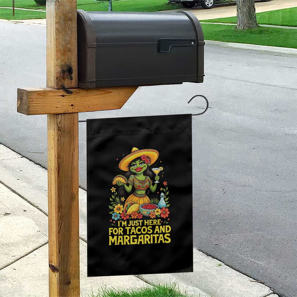 Funny Cinco De Mayo Frog Garden Flag Just Here For Tacos And Margaritas TS12 Print Your Wear