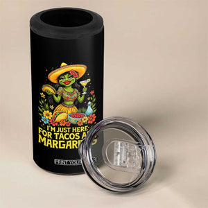 Funny Cinco De Mayo Frog 4 in 1 Can Cooler Tumbler Just Here For Tacos And Margaritas TS12 Print Your Wear