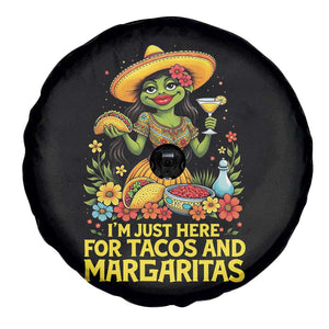 Funny Cinco De Mayo Frog Spare Tire Cover Just Here For Tacos And Margaritas TS12 Print Your Wear
