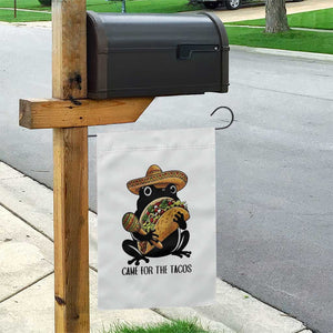 Grumpy Frog Cinco De Mayo Garden Flag Came For The Tacos TS12 Print Your Wear