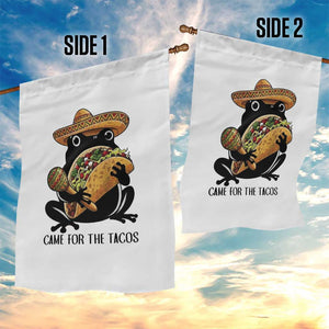 Grumpy Frog Cinco De Mayo Garden Flag Came For The Tacos TS12 Print Your Wear