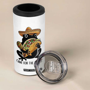 Grumpy Frog Cinco De Mayo 4 in 1 Can Cooler Tumbler Came For The Tacos TS12 Print Your Wear