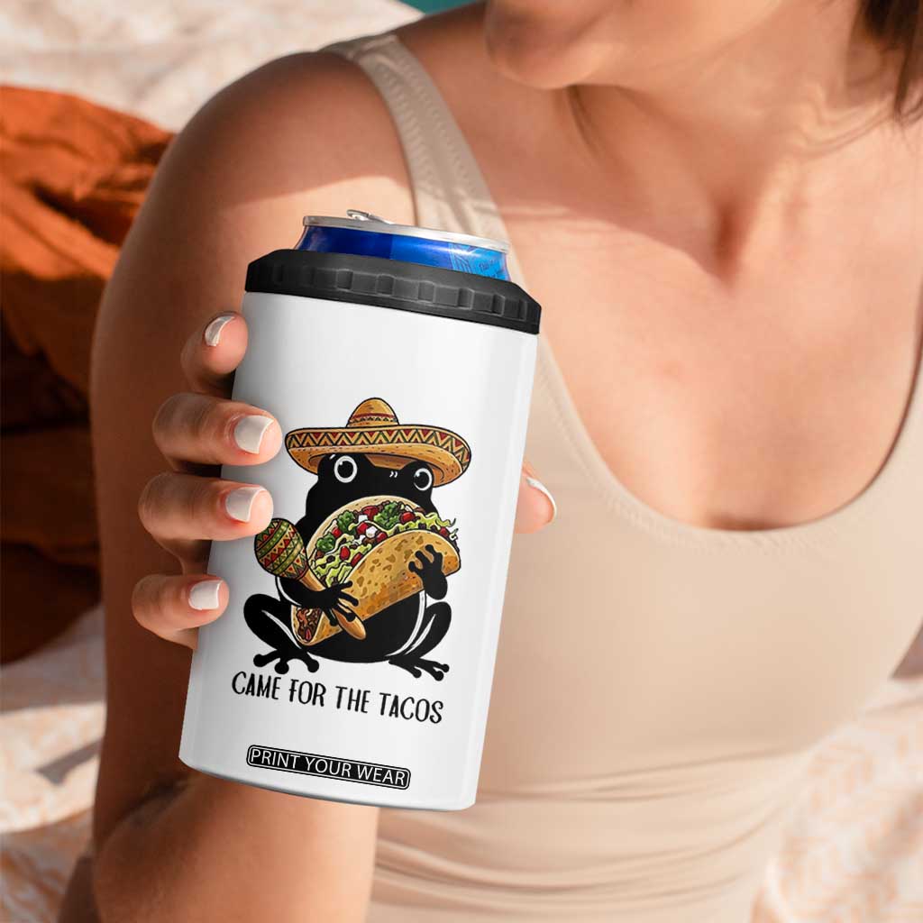 Grumpy Frog Cinco De Mayo 4 in 1 Can Cooler Tumbler Came For The Tacos TS12 Print Your Wear