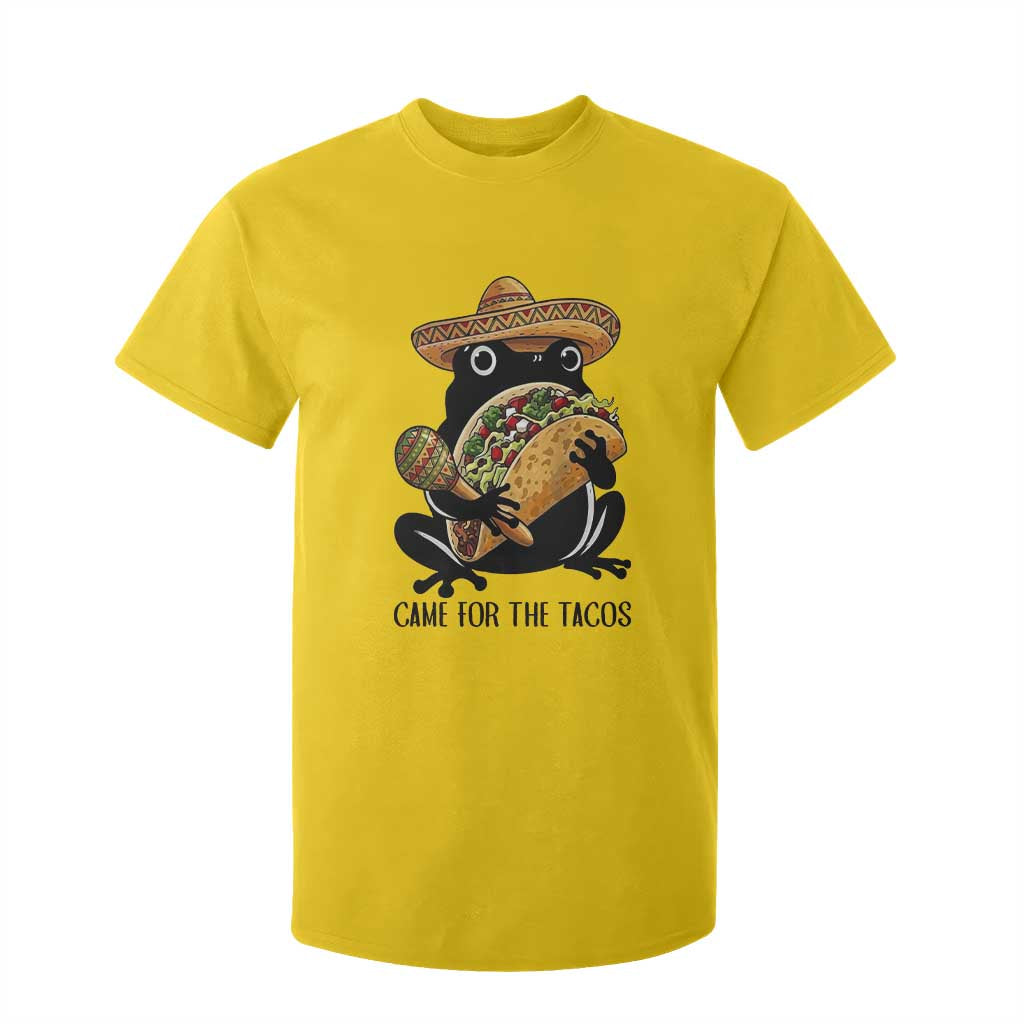 Grumpy Frog Cinco De Mayo T Shirt For Kid Came For The Tacos TS12 Daisy Print Your Wear