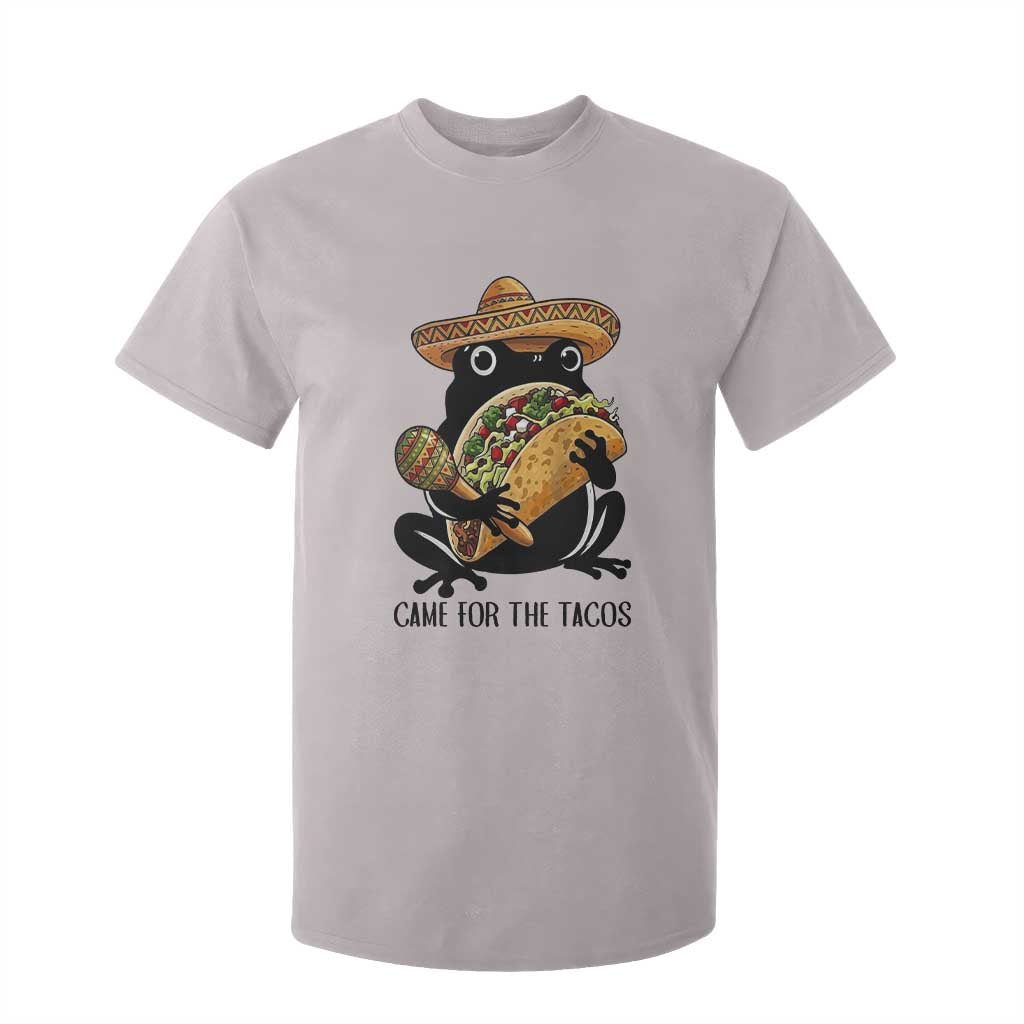 Grumpy Frog Cinco De Mayo T Shirt For Kid Came For The Tacos TS12 Ice Gray Print Your Wear
