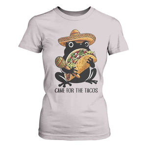 Grumpy Frog Cinco De Mayo T Shirt For Women Came For The Tacos TS12 Ice Gray Print Your Wear