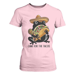Grumpy Frog Cinco De Mayo T Shirt For Women Came For The Tacos TS12 Light Pink Print Your Wear