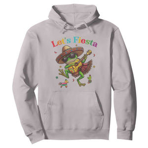 Funny Cinco De Mayo Frog Playing Guitar Hoodie Lets Fiesta TS12 Ice Gray Print Your Wear
